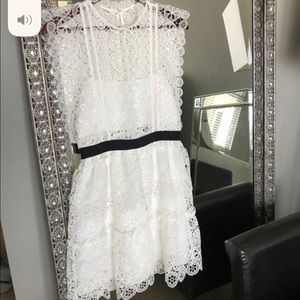 Beautiful Self- Portrait white lace dress